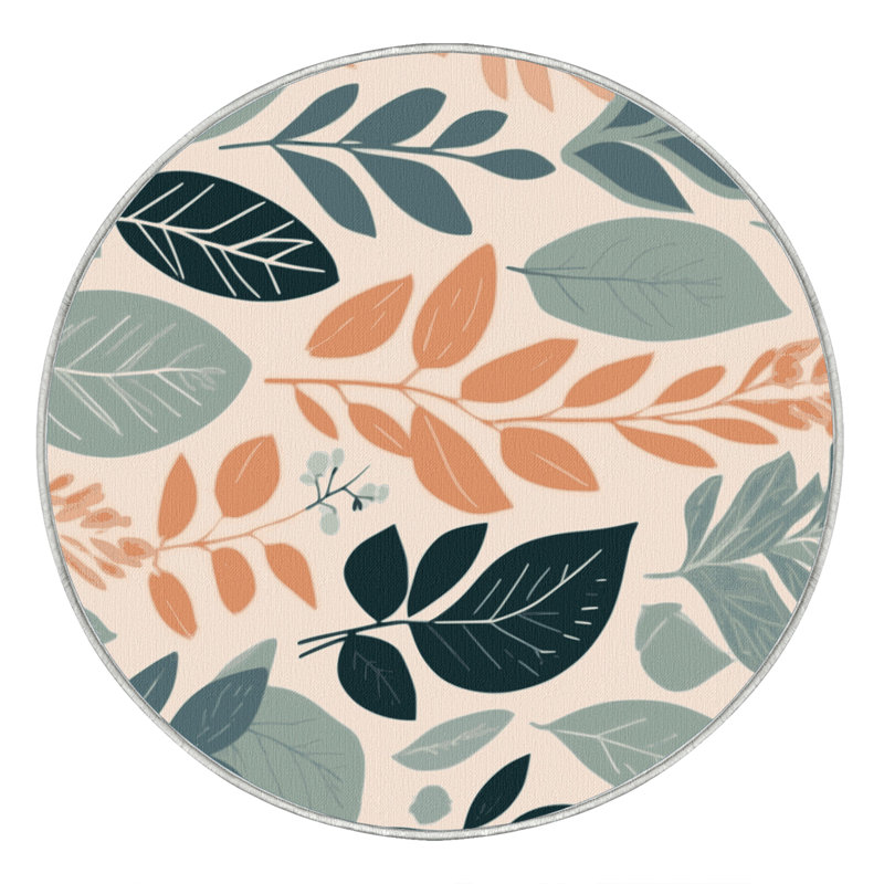 Garden Echoes Rug, Round 6'