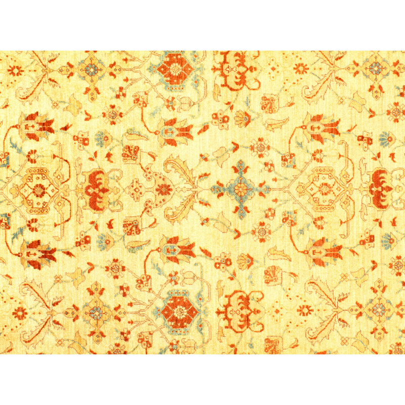Tapis ivoire / rouge / bleu en laine noué à la main Pak Modern Farahan