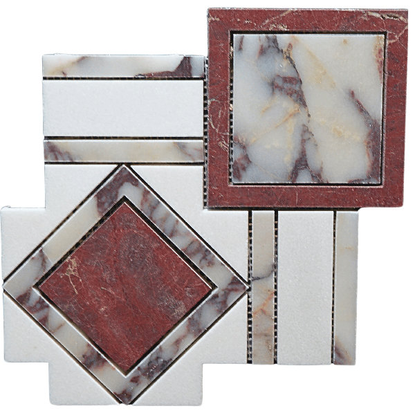 8" x 8" Marble Mosaic Wall & Floor Tile
