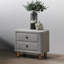 Mobilier de chambre à coucher classique à deux tiroirs gris avec deux tiroirs