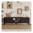 Modern Mid-Century Media Console With 4 Drawers And Cable Management, TV Console Table For Tvs Up To 75",Entertainment Center For Living Room And Office-2026569317