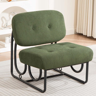 Fauteuil d'appoint rembourré sans accoudoirs