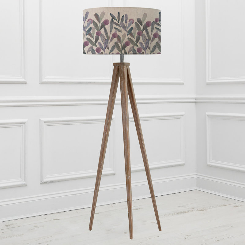 Katsura 158cm Brown Tripod Floor Lamp, Grey