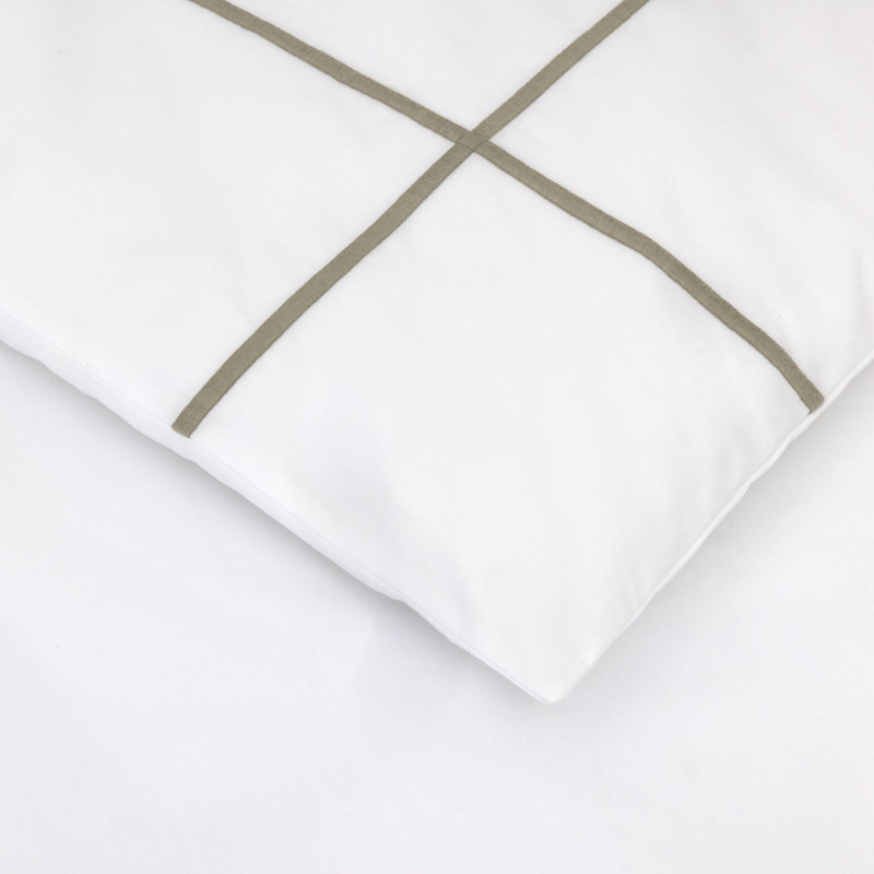 Athena Duvet Cover, Khaki, Full Duvet Cover