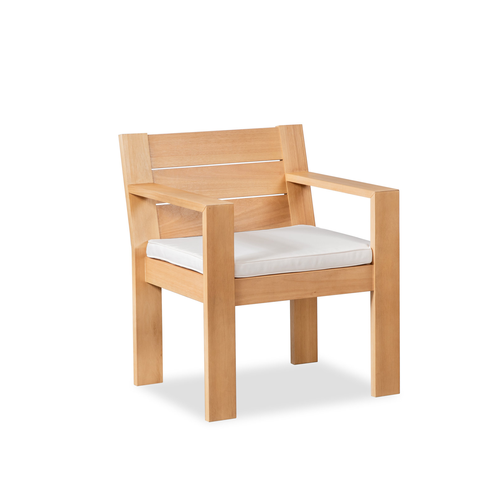 Callen Wood Patio Dining Chairs With Seat Cushion (Set of 2)