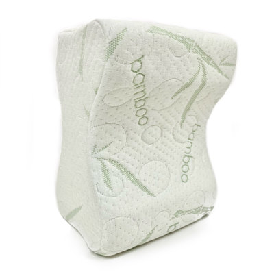 Coussin en mousse à mémoire de forme pour les dormeurs latéraux avec housse en rayonne de bambou, coussin pour les jambes pour le soutien du sommeil latéral, coussin de genou pour les douleurs corporelles