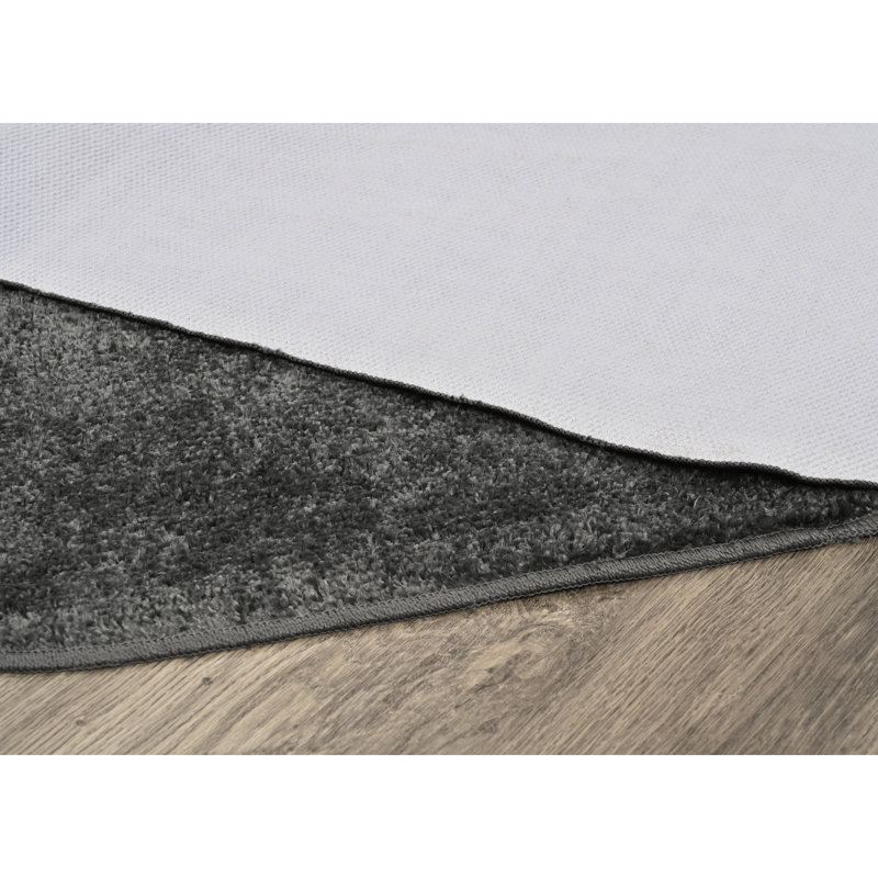 Tapis pour salle de bain Heffingen, Gris cendré uni