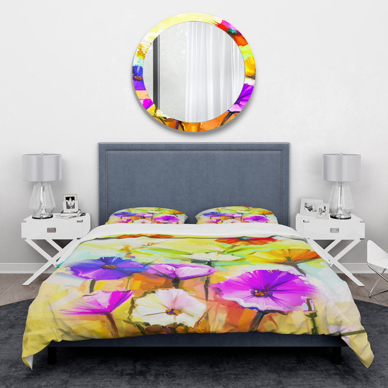 Ensemble de housse de couette traditionnelle, Housse de couette très grand + 2 taies décoratives