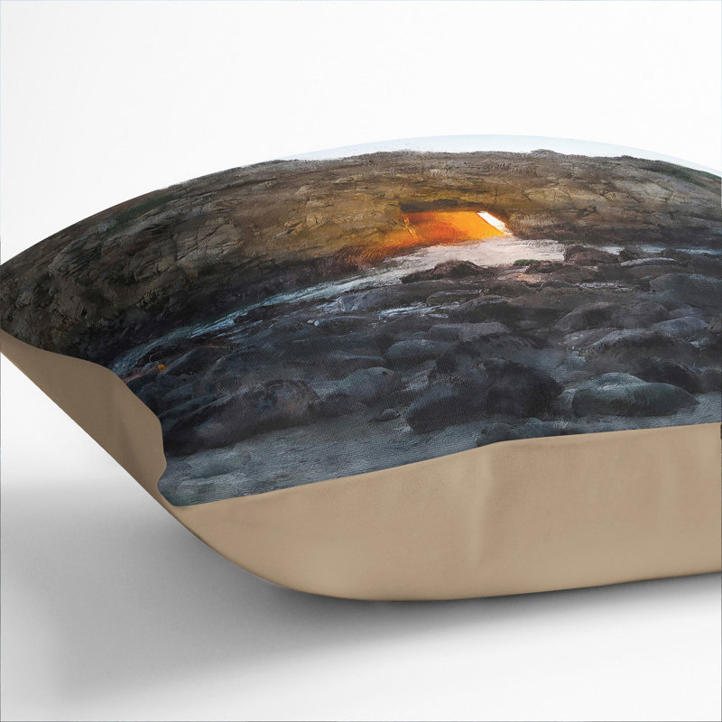 Square Cushion, 55cm H x 55cm W x 20cm D, Stone