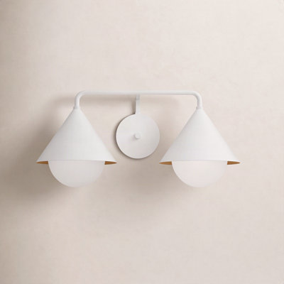 Ireland 2 Light Glass Dimmable Armed Sconce
