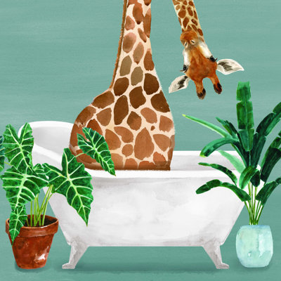 " Giraffe In The Tub "
