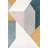Scipio Modern Abstract Power Loom Performance Light Gray/Blue Rug-1616034419