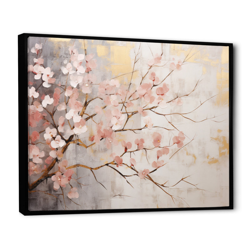 Cherry Blossom Tree Whispers Of Pink - Floral Canvas Prints65, Noir, H 12 po x l 20 po x P 1 po