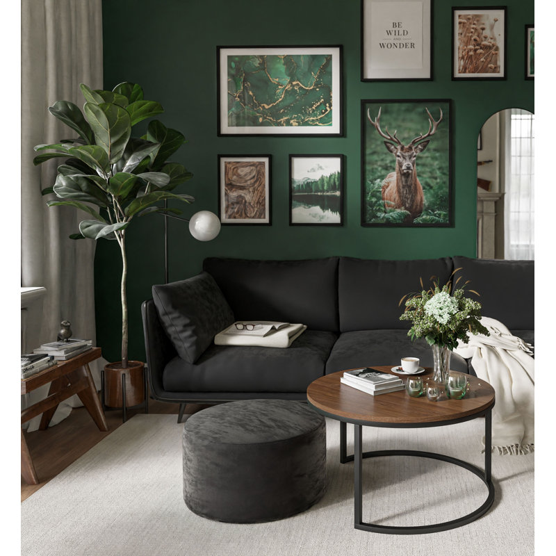 Gwinevere Frame Coffee Table, Stirling Oak