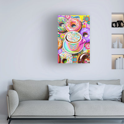 Jess Stempel Coffee Donuts 1 Canvas Art