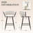 Upholstered Counter Stool With Metal Frame-986813603-986813612