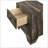 Rustic Two-Drawer Nightstand, Perfect For Storage And Enhancing Bedroom Aesthetics With Its Charming Design.-426830954