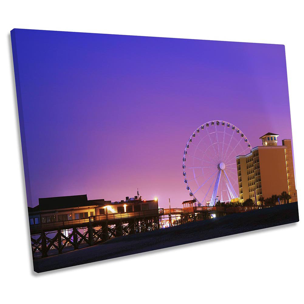Myrtle Beach South Carolina - Wrapped Canvas Print
