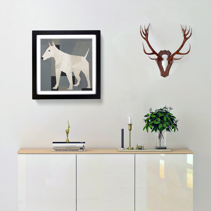 Single Picture Frame Print on Wood, Black
