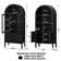 70.47hx30.9w Inch Arched Bookcase Cabinet Set With Adjustable Shelves