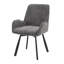 Fabric Upholstered Metal Armchair-4481197