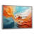 Teal Orange Bold Abstract Flow Collage I - Dams Wall Art-721586338-686945165