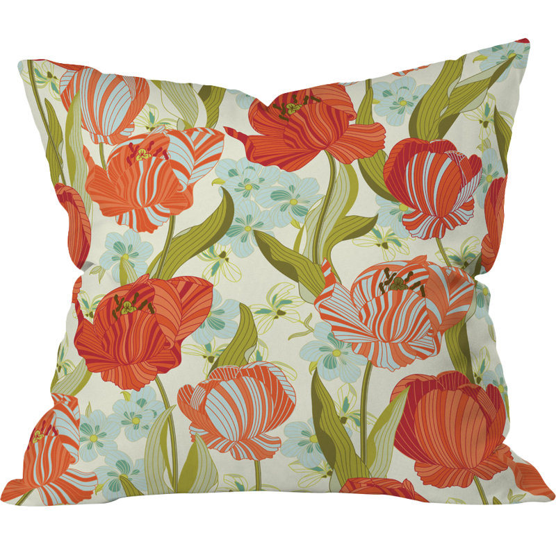 Behind The Mill Polyester Throw Pillow, 16" x 16"