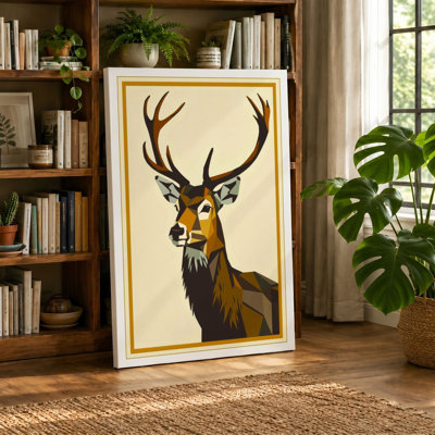 Noble Stag Vintage - Wrapped Canvas