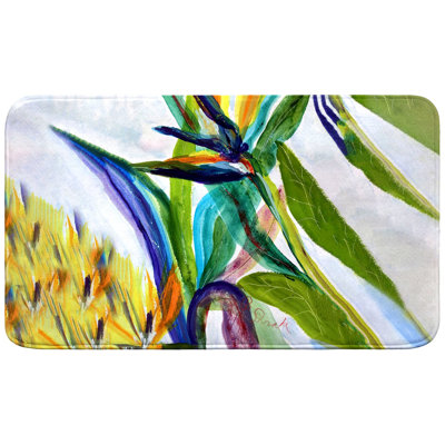 Teal Paradise II Bath Mat