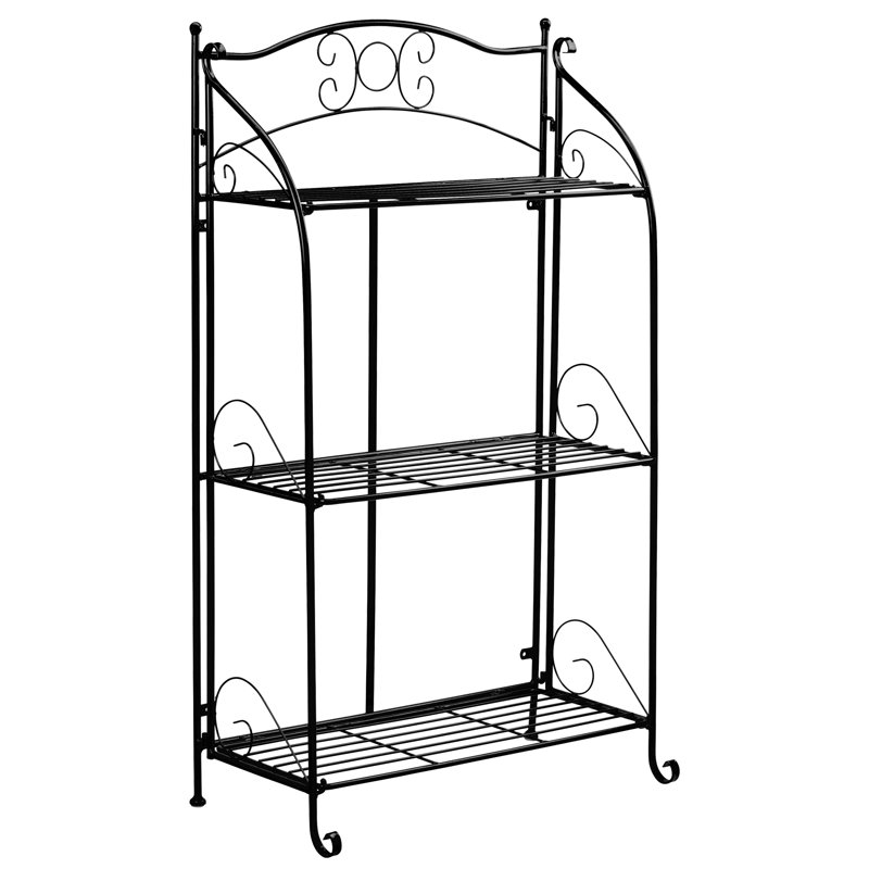 California Metal Plant Stand, Black
