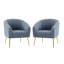 Fauteuil demi-tonneau en polyester 27,5 po Audwin-1697407186