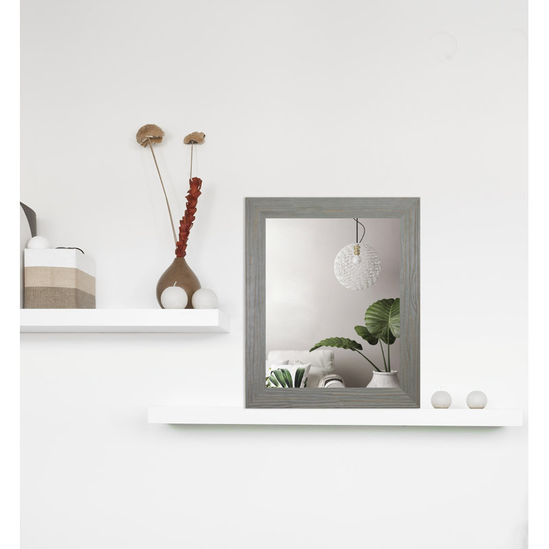 Pernie Wood Flat Mirror, 30.25" H x 22.25" W