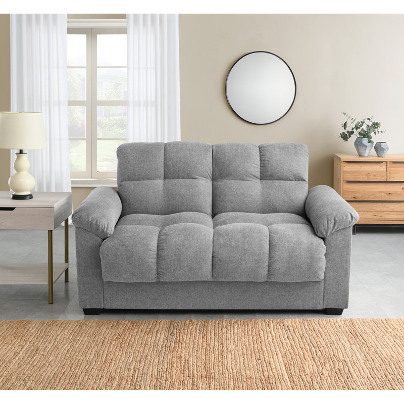 Andreau 2 Seater Chenille Sofa, Grey