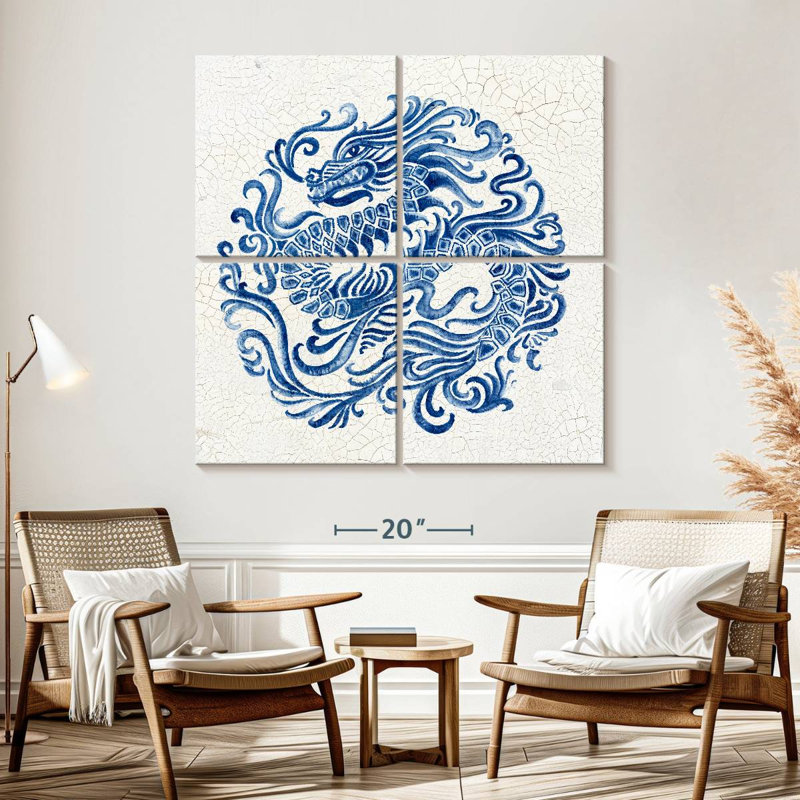 Porcelaine chinoise Brampt II, H 57 po x l 57 po