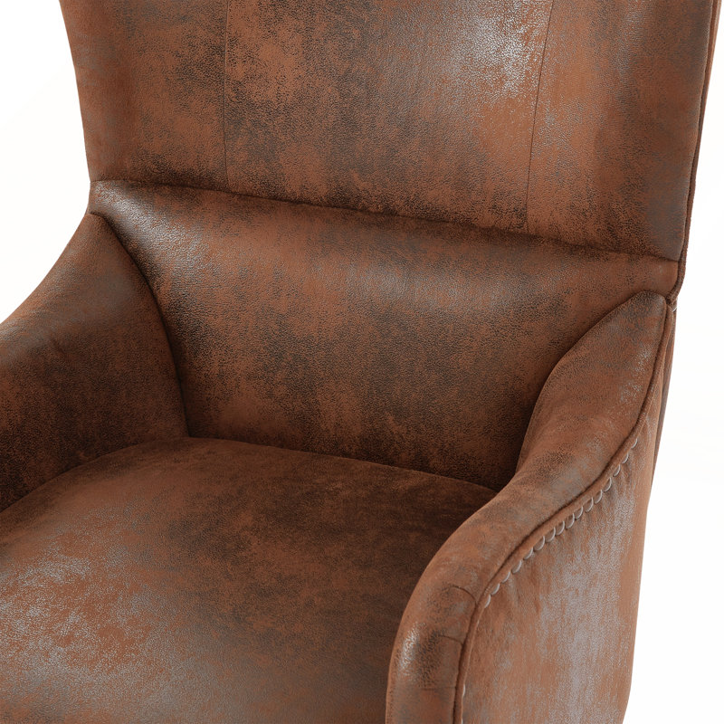 Studded Arm Chair Set, Elegant Wingback Design for Living Room, Study, and Bedroom Comfort