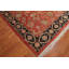 Tapis en laine orange/noir 7 pi 10 po x 10 pi 4 po one-of-kind à la main noué la Ellerbee