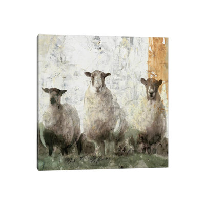 Three Sheep - Painting on Canvas