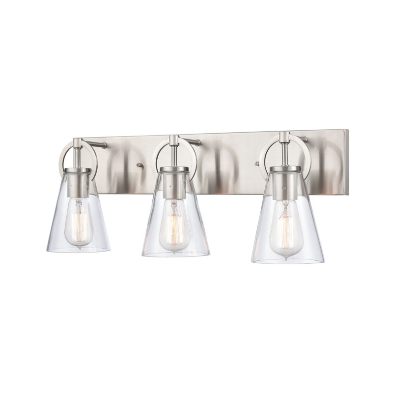 Harnell 3 Light Brushed Nickel Vanity Light