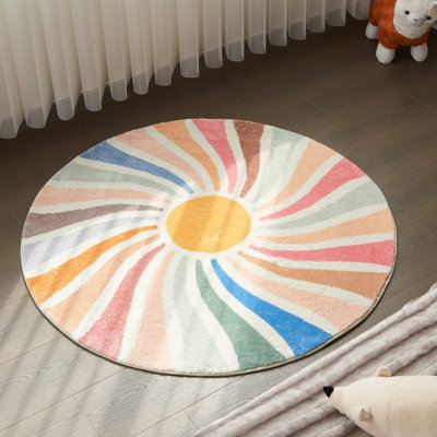 Tapis Sun Sun, tapis multicolores lavables pour le salon, la chambre à coucher