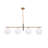 Gerane Modern Gold Linear 4 Light Chandelier
