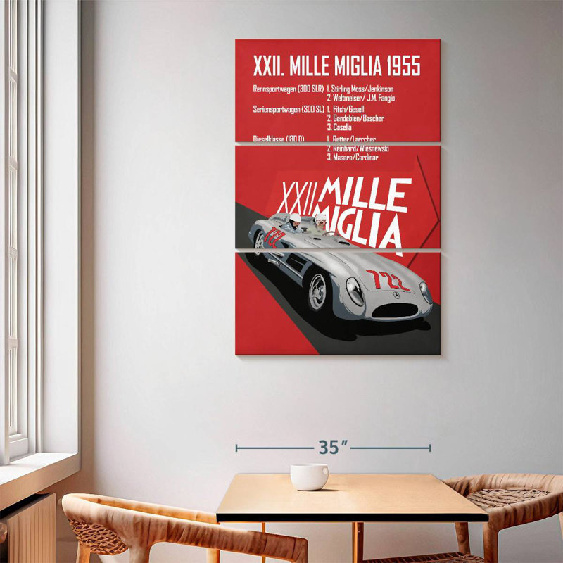 Mehar Mille Miglia XXII, H 65 po x l 42 po
