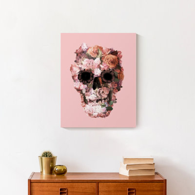 «Flower Skull», impression sur toile tendue
