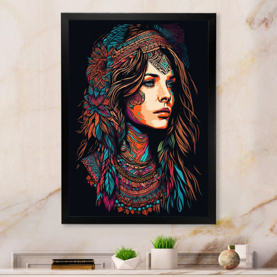 «Contemporary Bohemian Woman I» sur toile