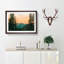Mount Rainer in Washington in Abstract - Picture Frame Graphic Art Print-55725288-55725289