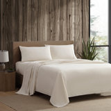 Eddie Bauer Solid Brushed Percale Cotton Sheet Set