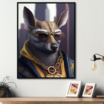 «Kangaroo Gangster in NYC», impression sur toile
