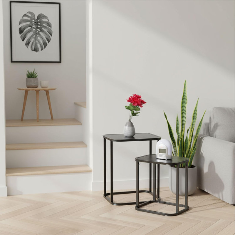 Living Room Table Set, Black