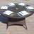 Round Outdoor Dining Table , 40 " W 23.6 " D-655455691