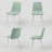 4-Piece Linen Upholstered Dining Chair Set with High Back & Metal Frame-146486670-146486671
