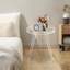 Table d'appoint simple ronde 15,7 po en acrylique transparent